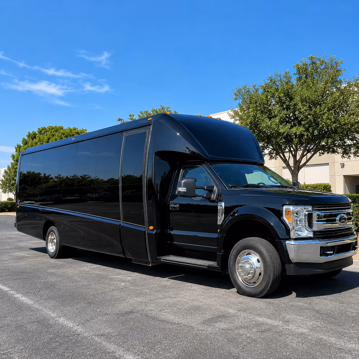 garland government military charter bus services