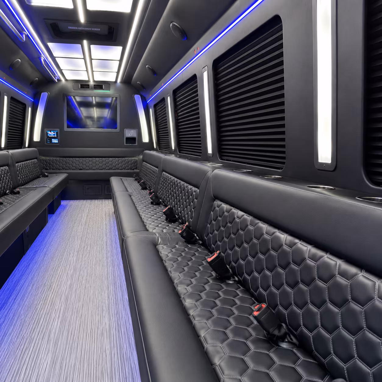 mansfield holiday party bus rental