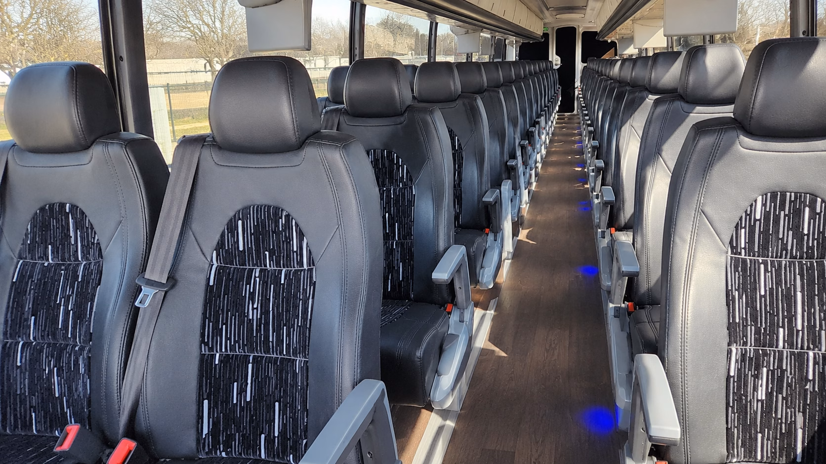 mckinney sleek charter bus rentals for mckinney corporate retreats
