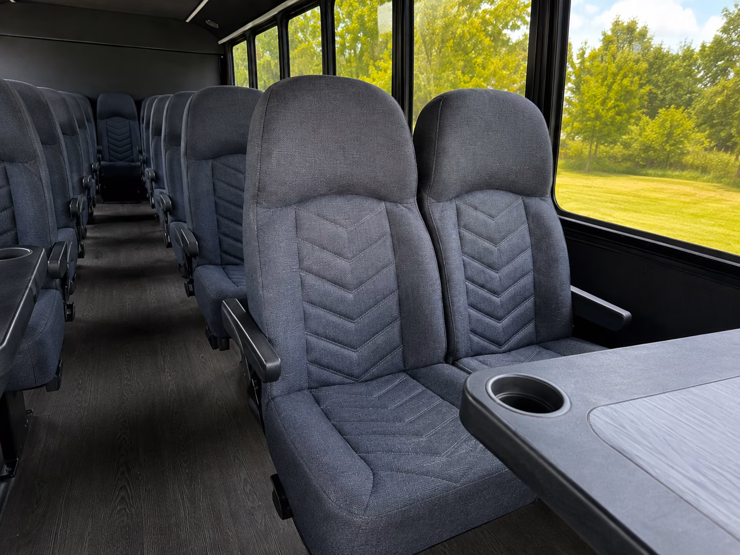 plano employee shuttle bus rentals