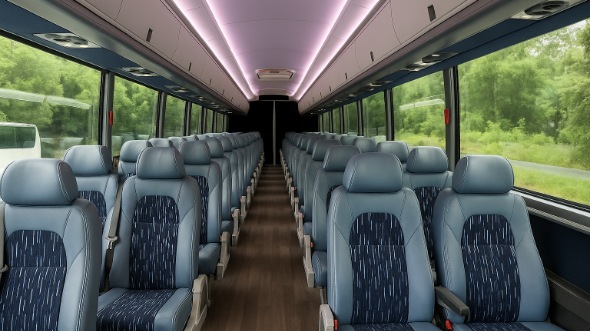Interior of Charter Bus Company Mansfield's 20 Passenger Mini bus in Mansfield