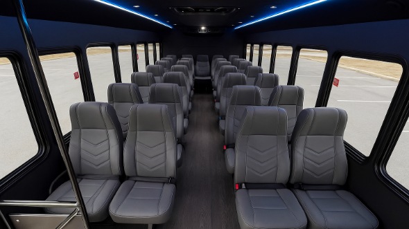 mansfield 30 passenger minibus inside
