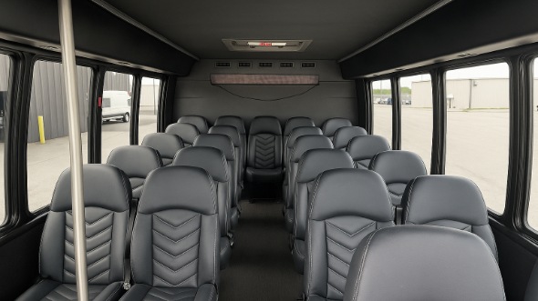 mansfield 35 passenger minibus inside