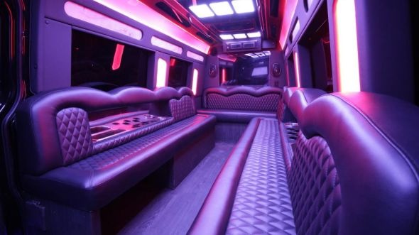 mansfield sprinter limo rental inside